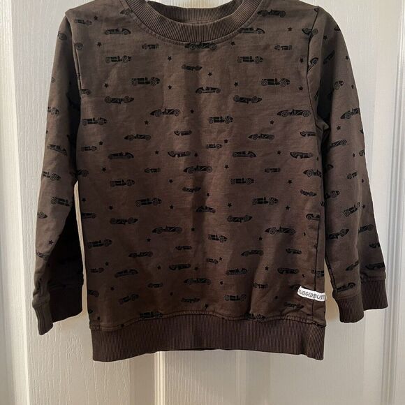 Ruggedbutts Vintage Race Car Crew Neck Sweatshirt Green Boys Size 4T - Picture 3 of 11